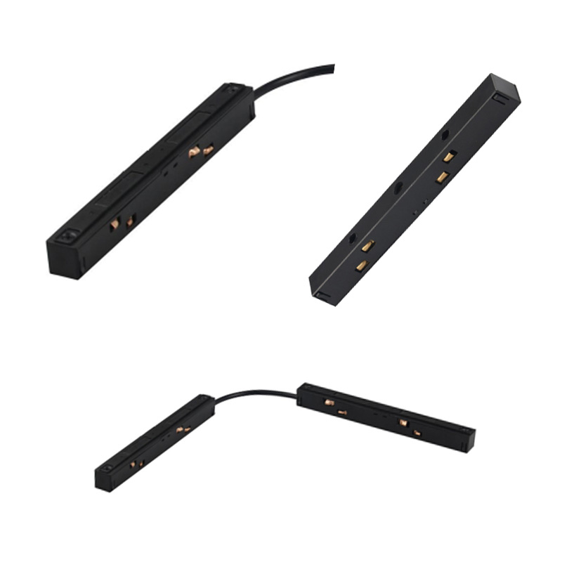 LED Magnetic Track Rail Power Connector and Accessories