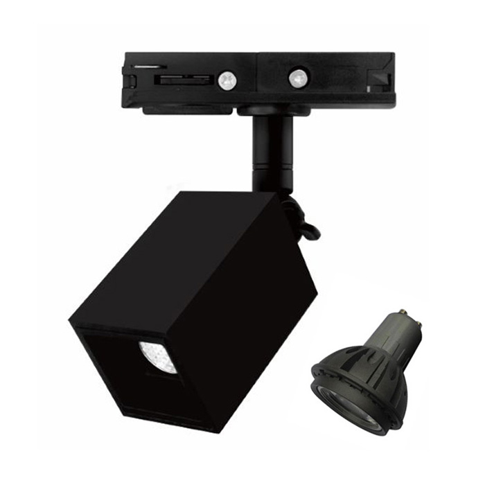 Square GU10 Adjustable Track Light Fixture Ceiling Spot Light Fitting Housing