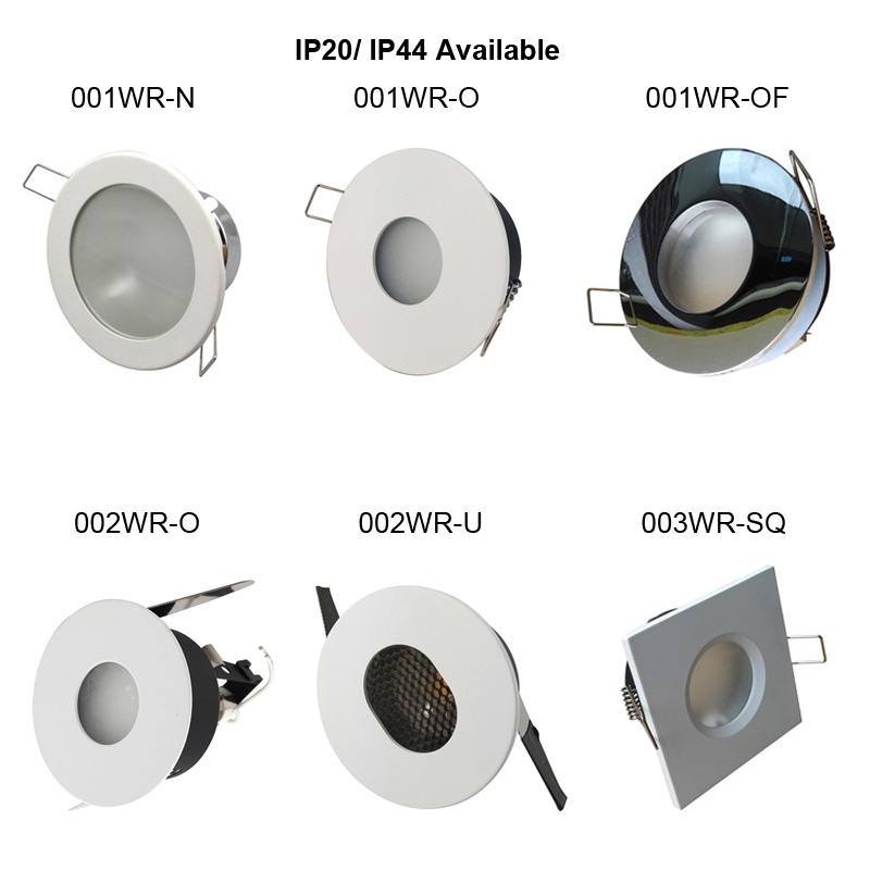 IP54 IP44 waterdichte badkamerlamp armatuur GU10 MR16 lamp vervangen downlight fitting