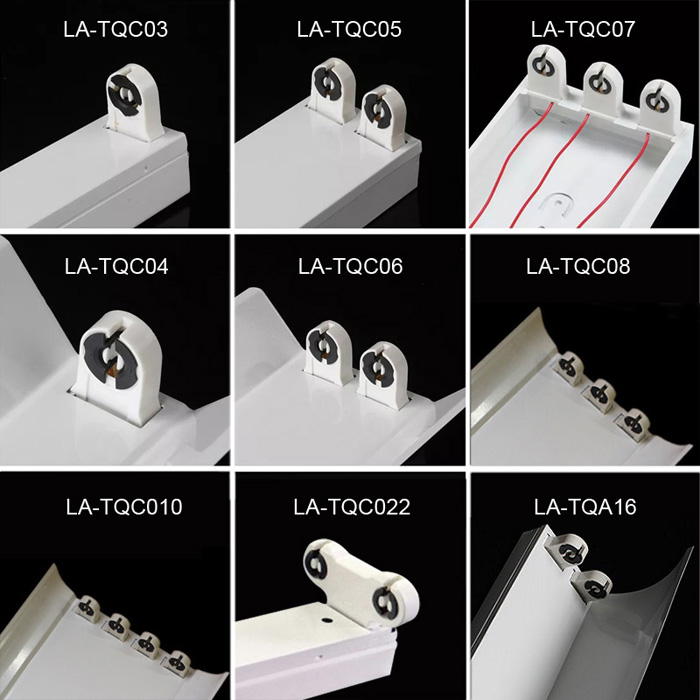 T5 T8 Leuchtstofflampenbefestigung Einzel-Doppel-T8-R?hrenhalterung