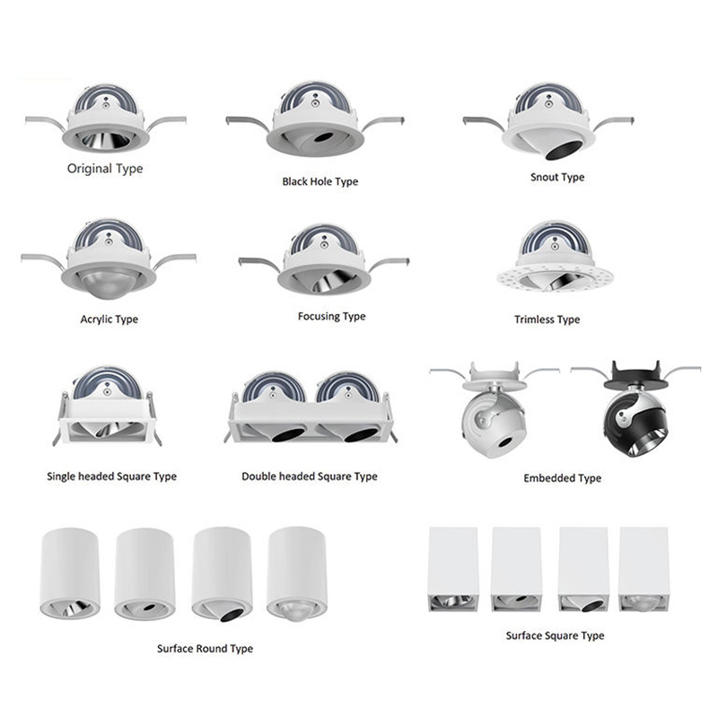 rimless hotel LED Recessed Downlight projects