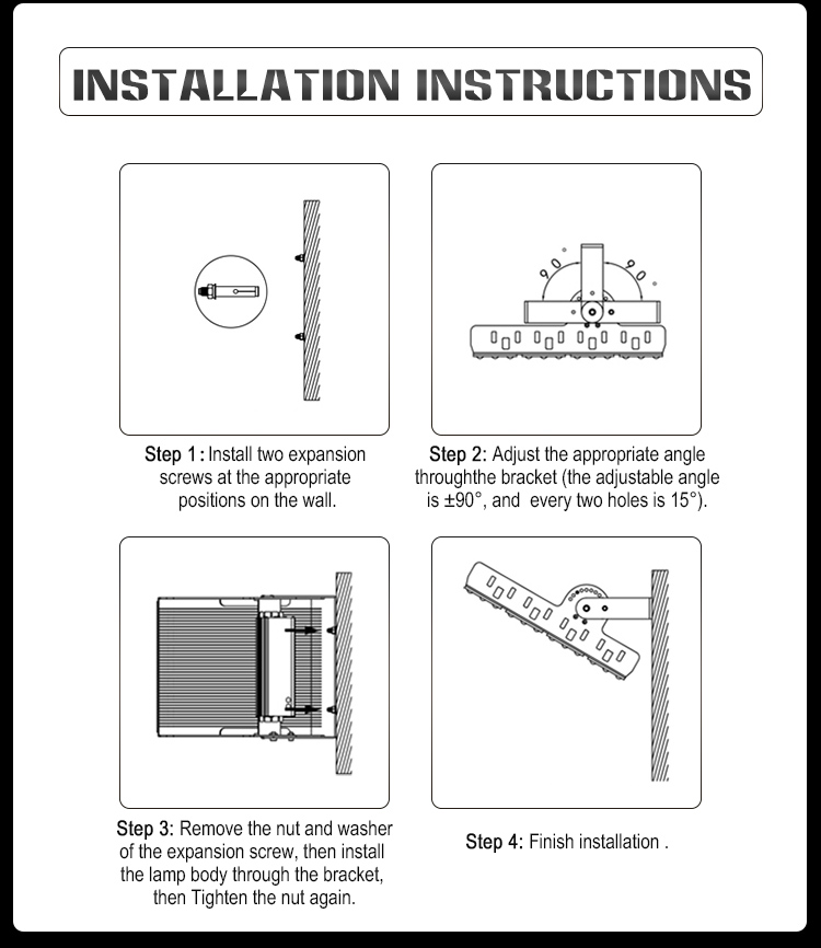 outdoor IP65 led modular flood light