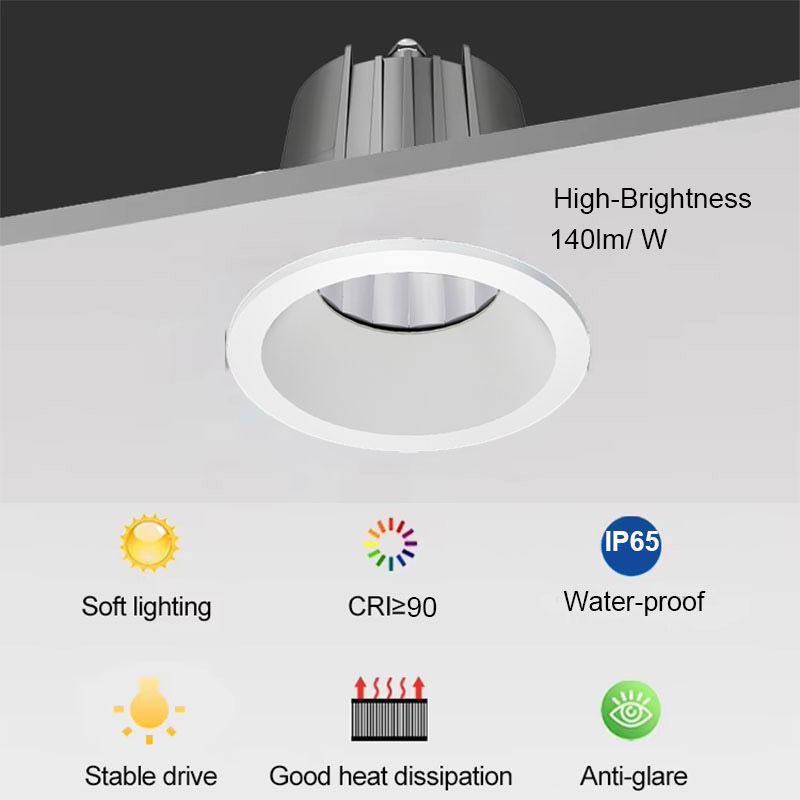 High Brightness Commercial Anti-dazzl Ceiling Downlight