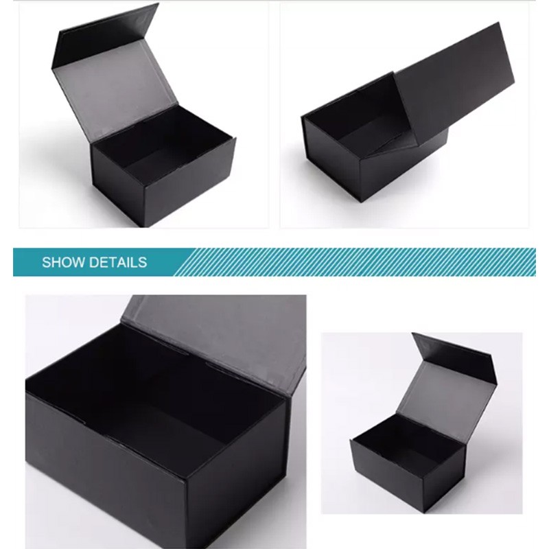 Cardboard Paper Packaging Magnetic Box With Ribbon