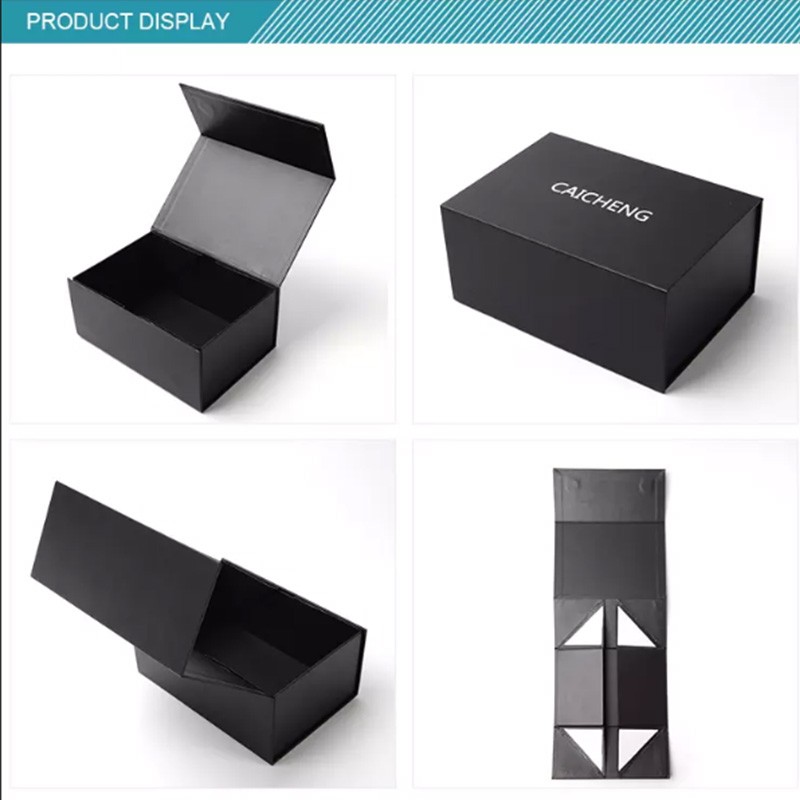 Cardboard Paper Packaging Magnetic Box With Ribbon