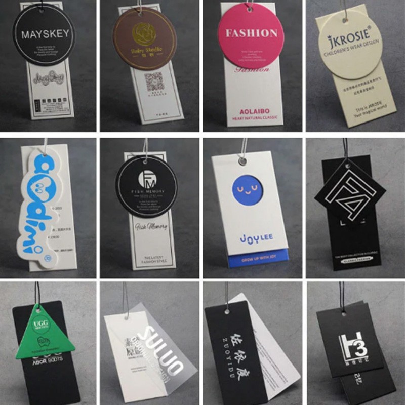 Design Printing Paper Hangtag Labels Clothing