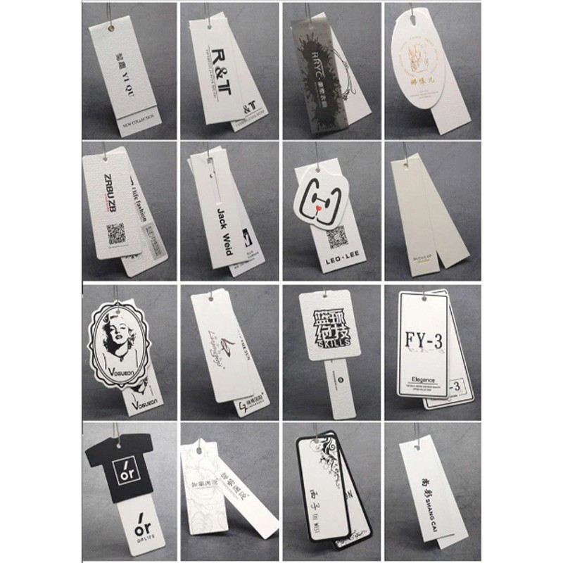 Design Printing Paper Hangtag Labels Clothing