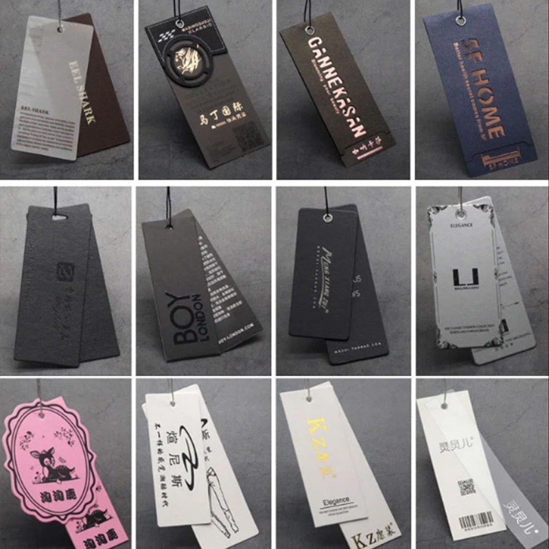 Design Printing Paper Hangtag Labels Clothing