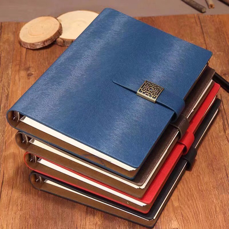 PU Leather Hardcover Notebook A5 Paper School Diary