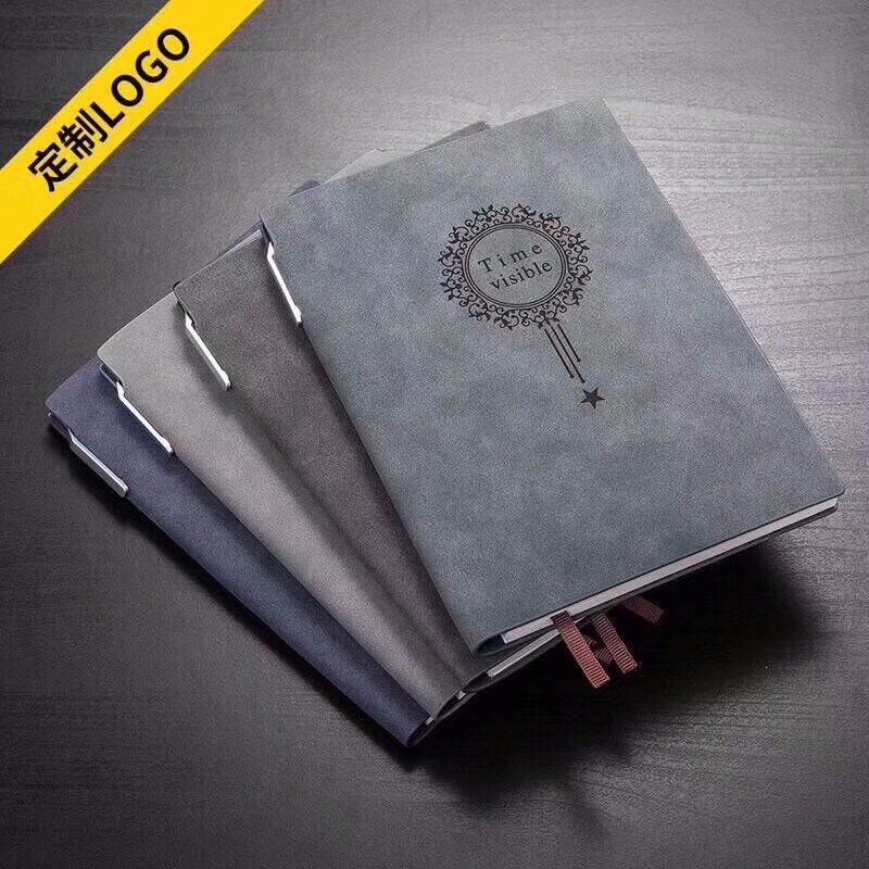 PU Leather Hardcover Notebook A5 Paper School Diary