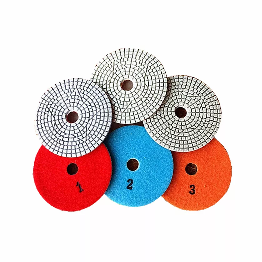 3 step polishing pad wet diamond polishing pad kits