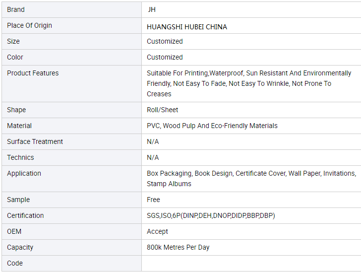 PVC Vinyl Coated Binding Paper