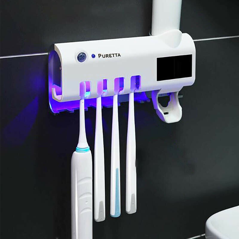 Support ménager de séchage de stérilisateur de brosse à dents UV