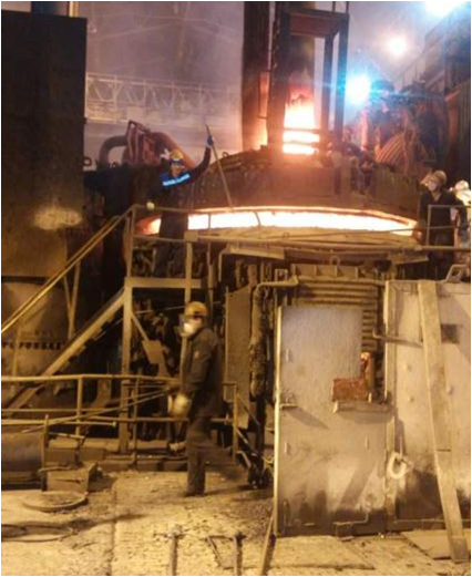 UHP graphite electrode arc furnace
