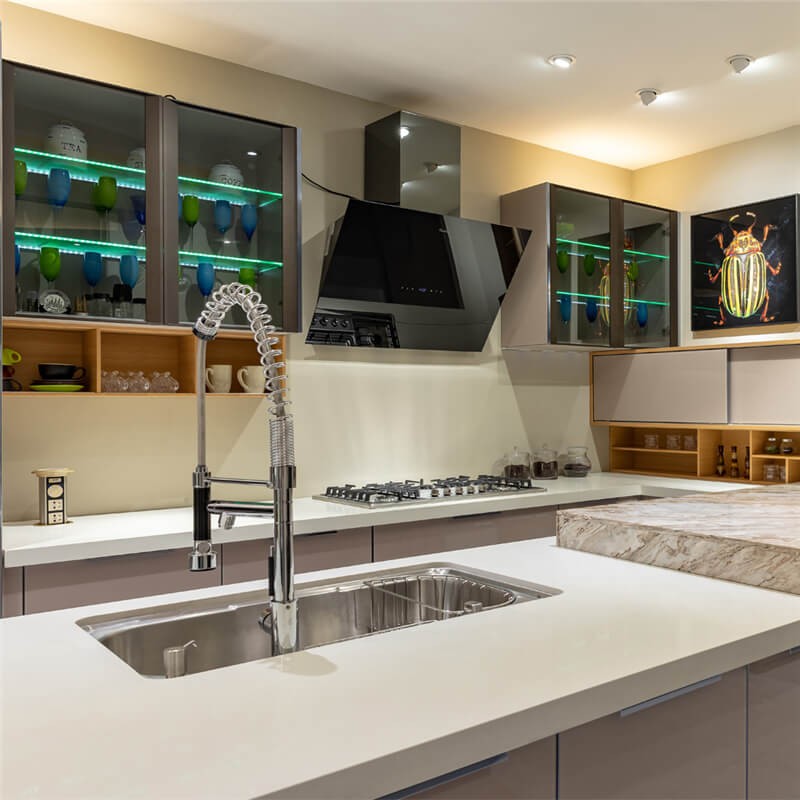 Budget Glass Front Upper Kitchen Cabinets Sizes