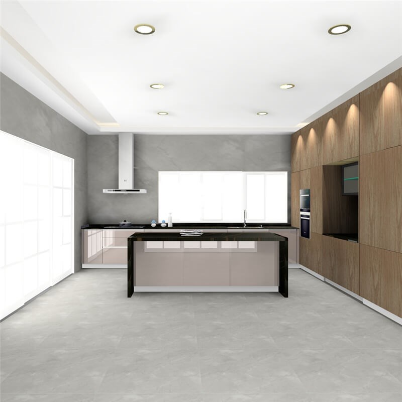 High End Cupboard Glass Kitchen Cabinets