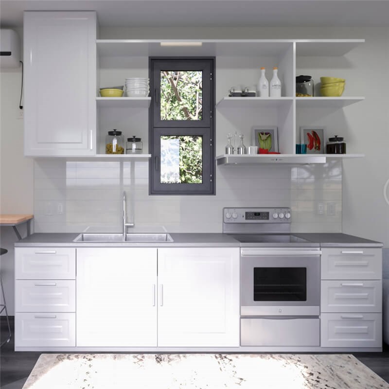 Standard White Mdf Built Kitchen Cabinets