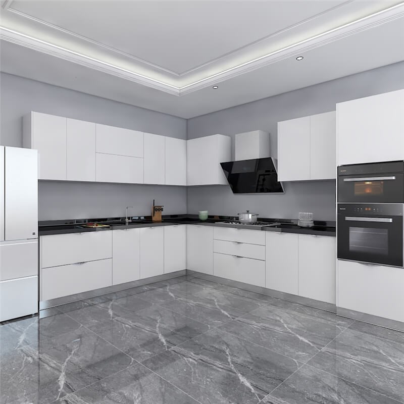 Standard White Mdf Built Kitchen Cabinets