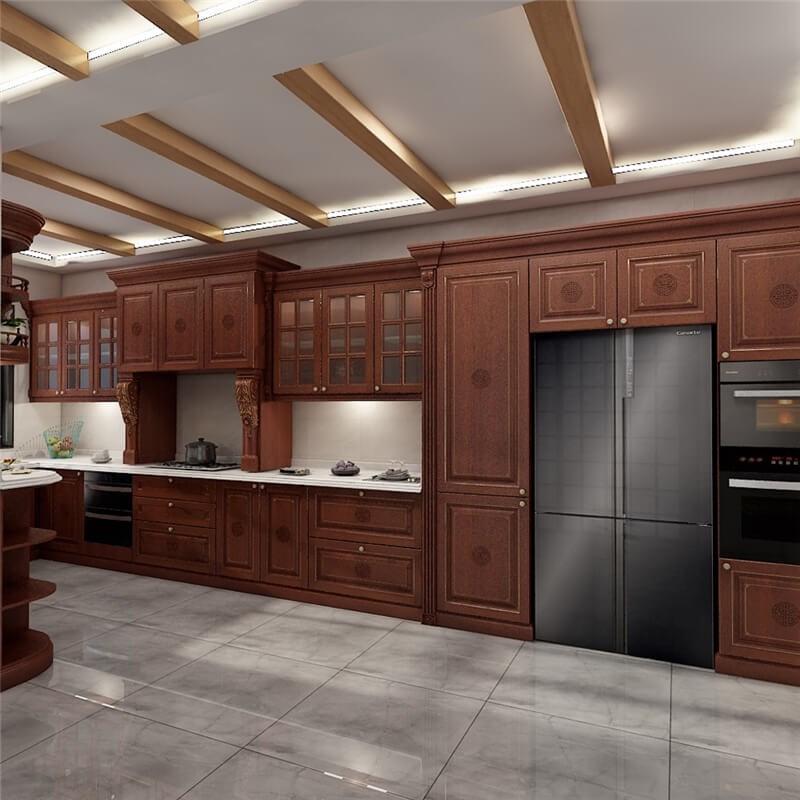 New Style Solid Wooden Kitchen Cupboard Models