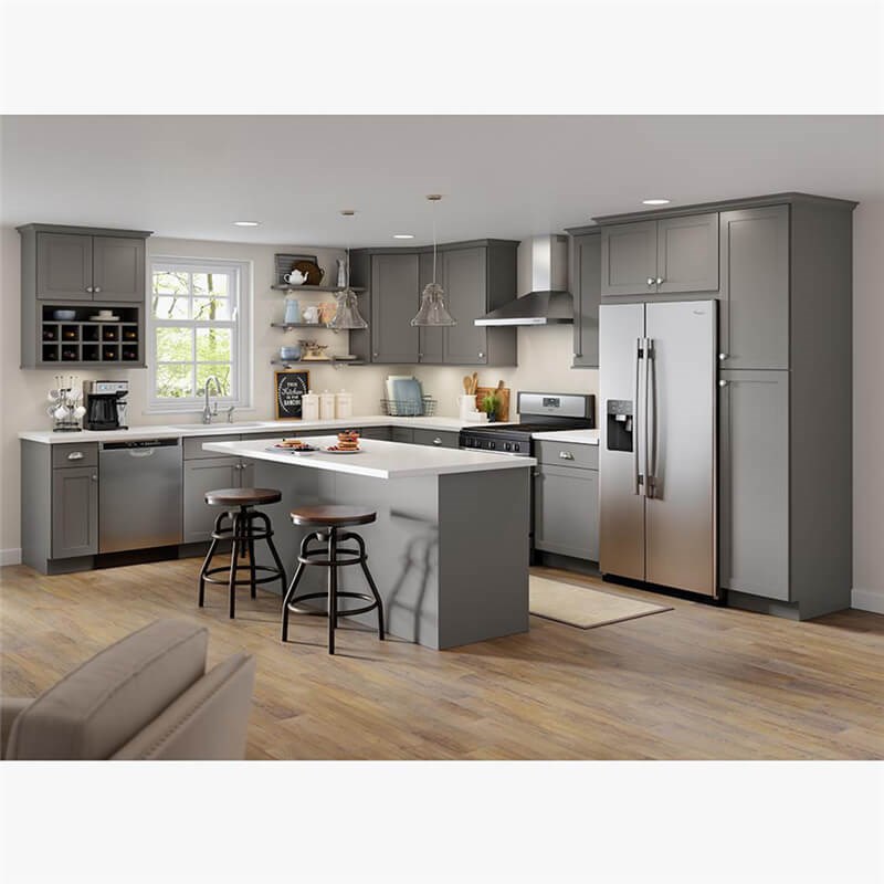 Model Open Home L Shaped Kitchen Design