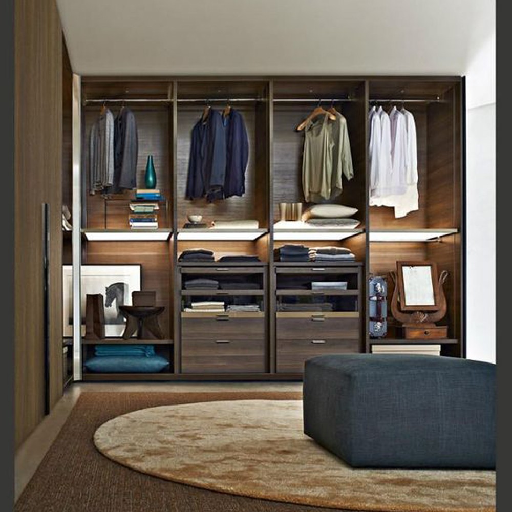 Grande armoire de chambre à coucher bricolage avec tiroirs