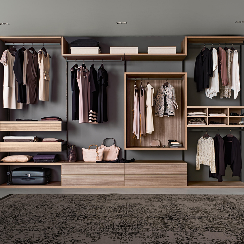 wardrobe closet with drawers