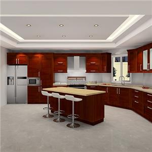 Red Single Kitchen Cabinets Builder