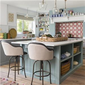 Oak Prefab Corner Kitchen Cabinets
