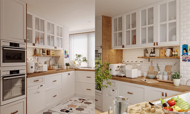 design glass kitchen cabinets