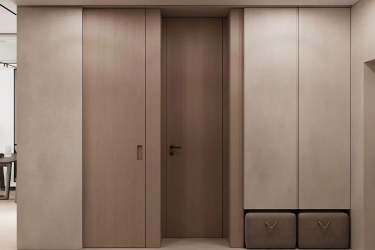 minimalist wooden door design