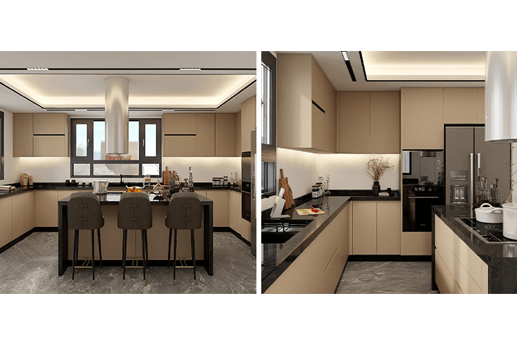 U-shaped kitchen