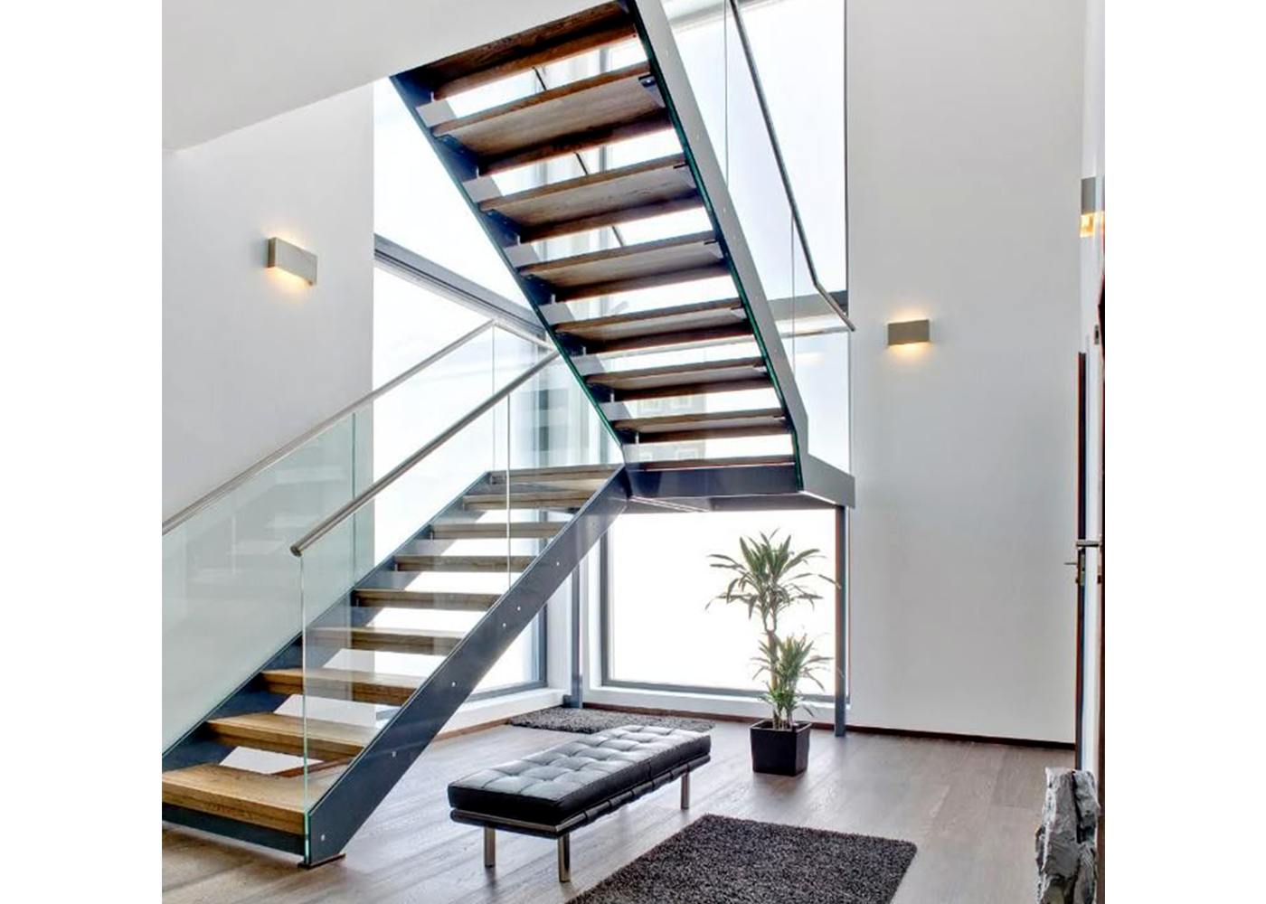 Double Steel Plate Stairs Slot