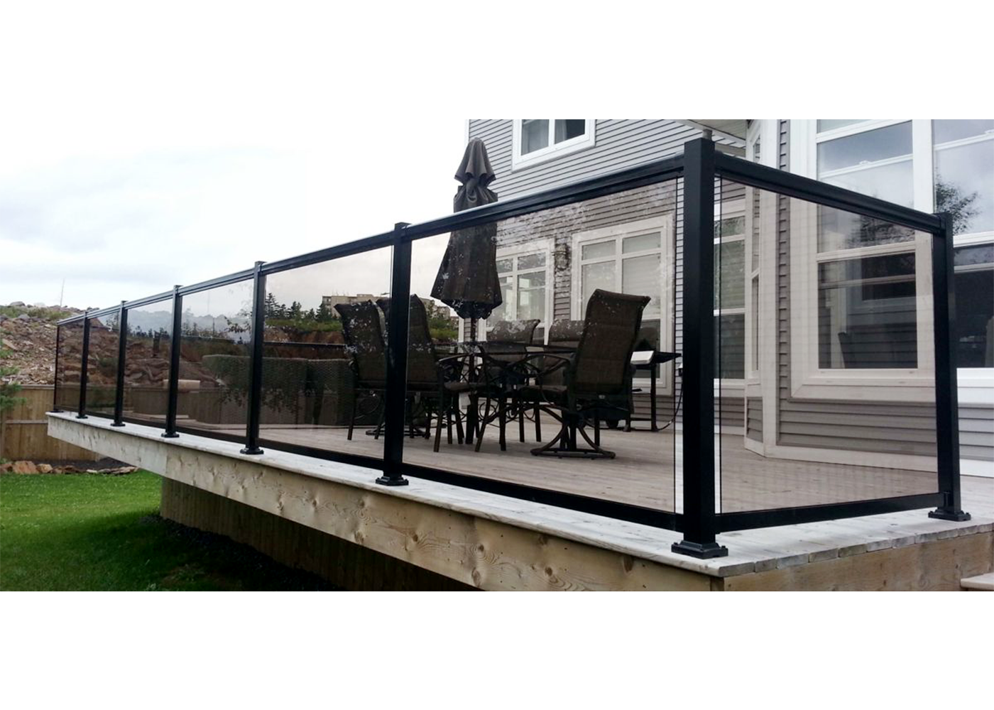 ALUMINUM AG0254 GLASS RAILING SYSTEM