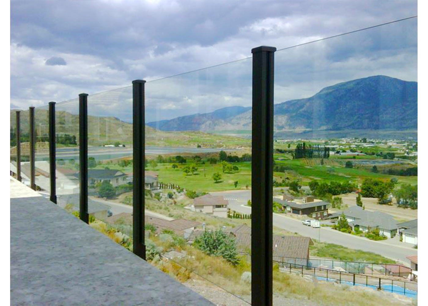 ALUMINUM AG0254 GLASS RAILING SYSTEM