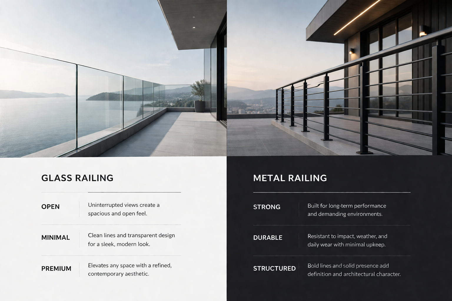 glass railing system