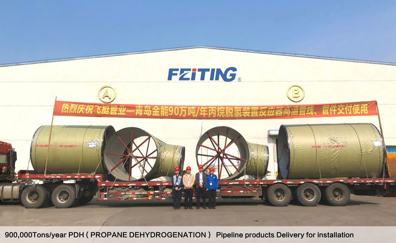 PDH Pipeline termékek szállítása telepítéshez