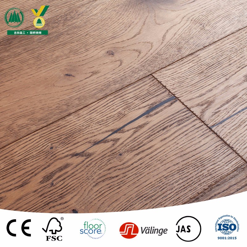 Smoked Embossed Wax Oiled Engineered Timber Flooring
