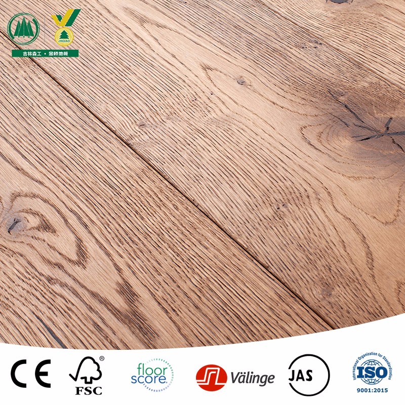 Smoked Embossed Wax Oiled Engineered Timber Flooring