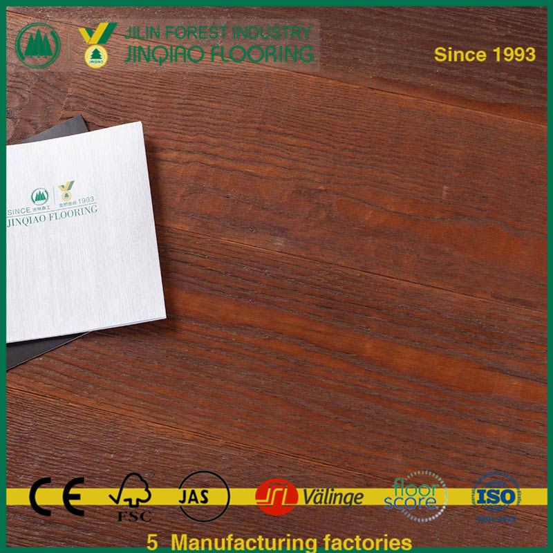 Red Oak Smoked Handscraped Natural Oiled Wood Flooring