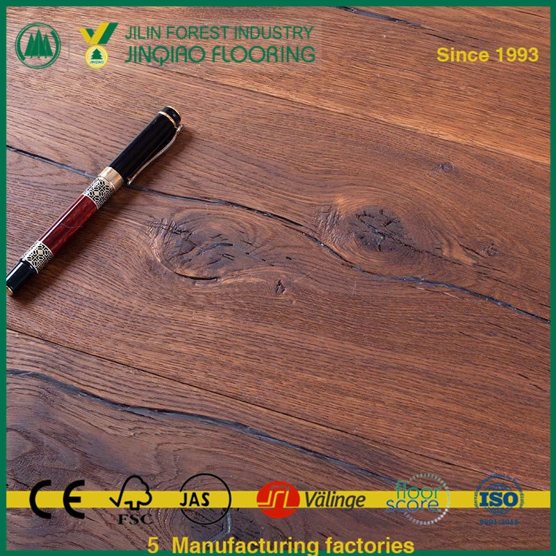 Ammonia Treated Handscraped Wax Oiled Wooded Flooring