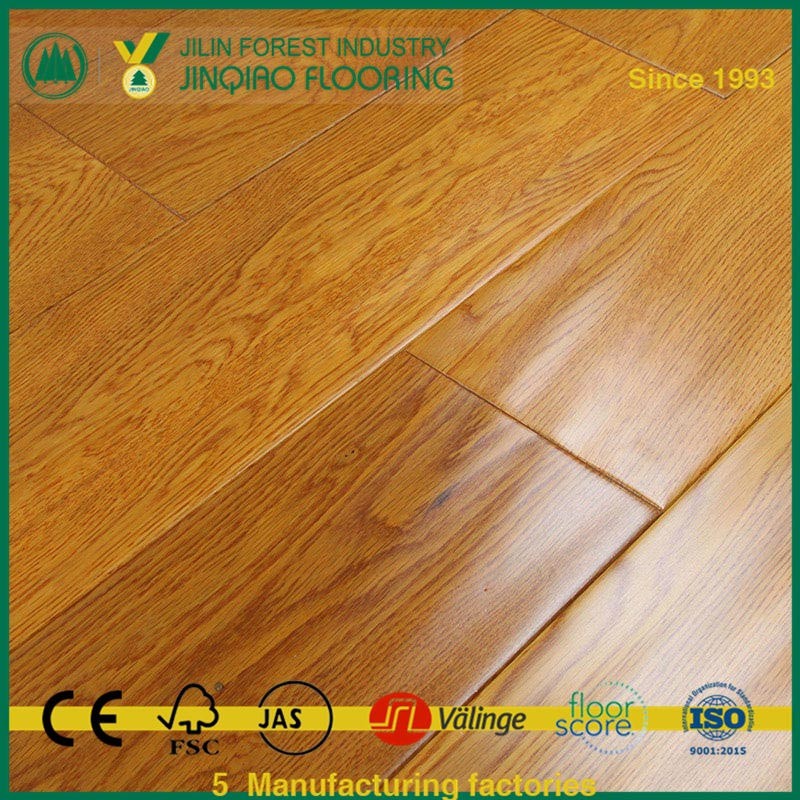 Yellow Painted Handscraped Engineered Hardwood Flooring