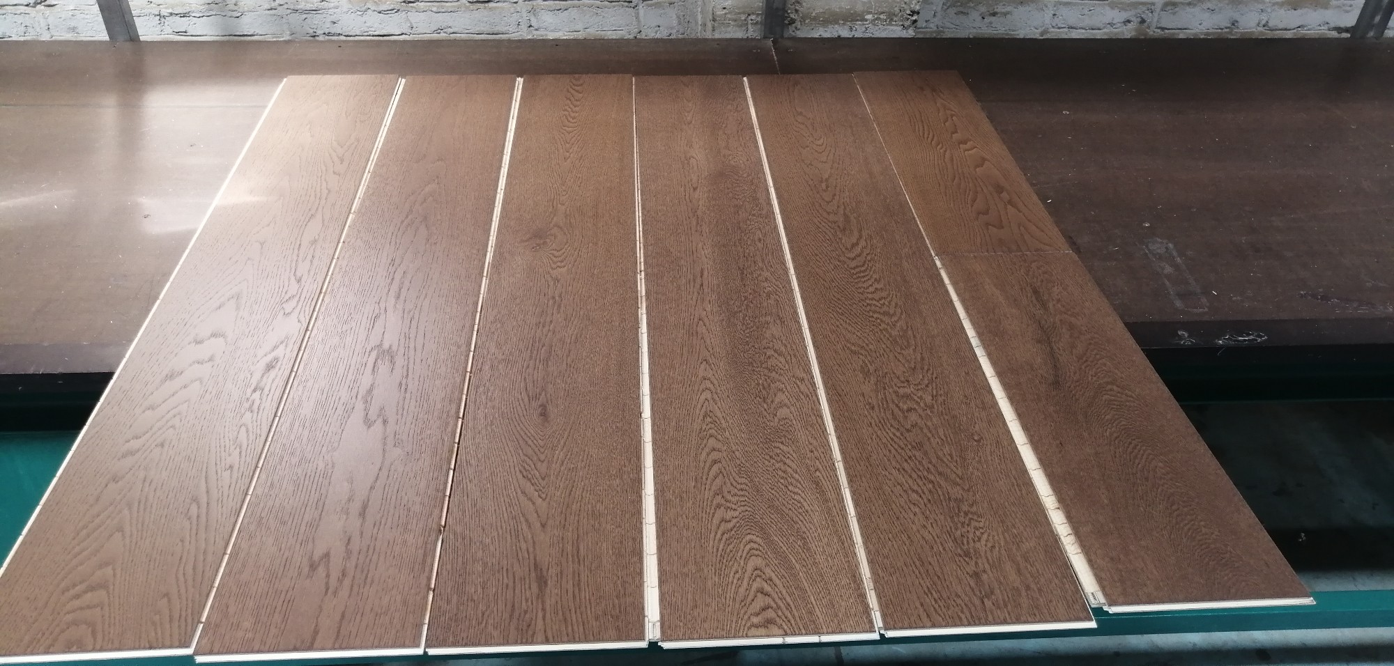 Oak Honey Color UV Lacquered Beveled Engineered Flooring