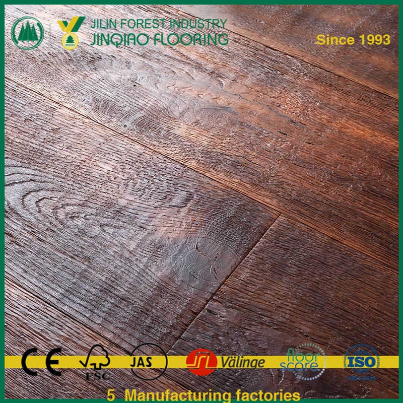 Antique Burnt Red Oak 3 Layer Natural Oiled Engineered Flooring