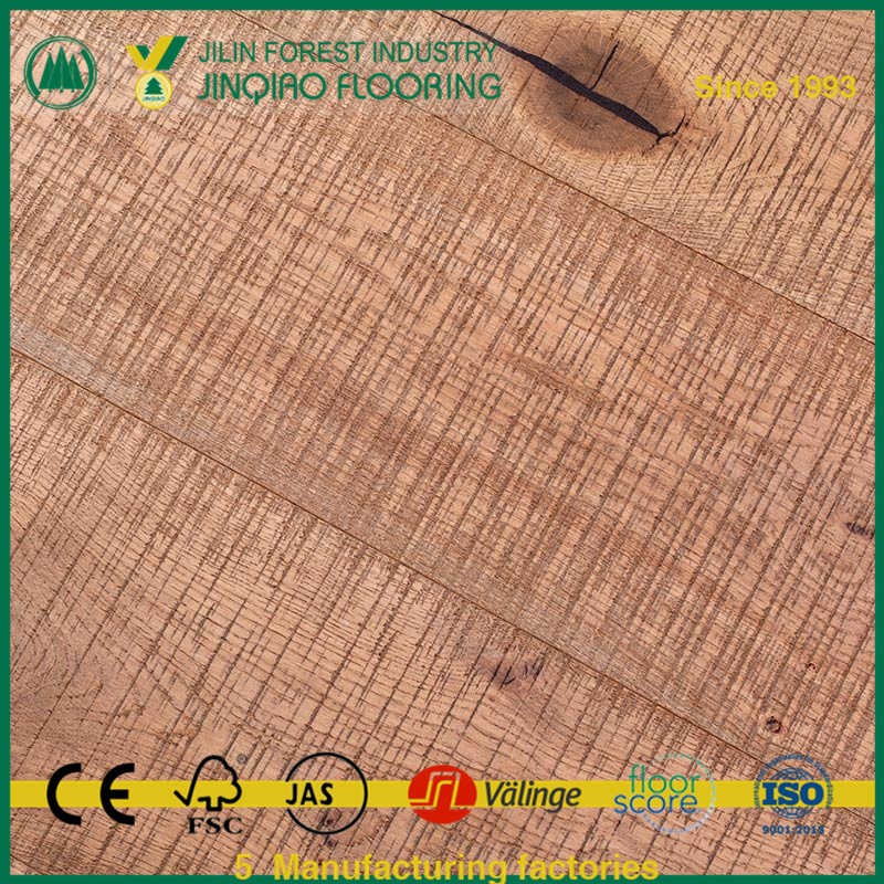Band Sawn Embossed Color Stained Wood Wax Oiled Flooring