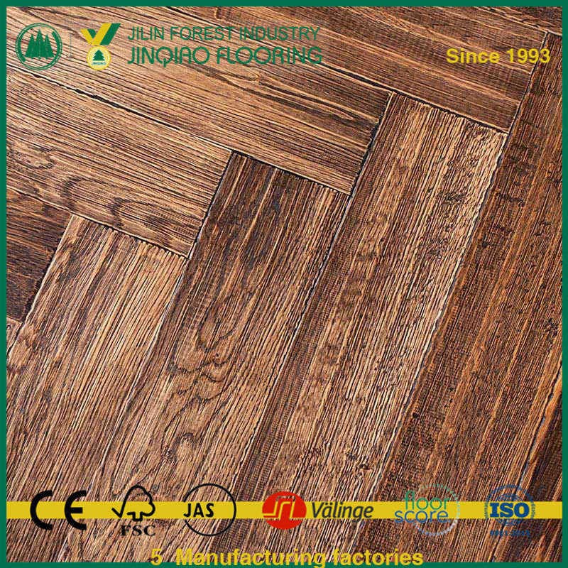 Herringbone Oak Hardwood Flooring