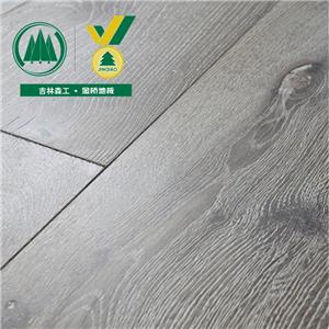 Pavimento in legno ingegnerizzato rovere lavato di colore grigio
