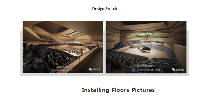 The Jinqiao Flooring Installing Project for Tianjin Juilliard School has Been Successfully Completed