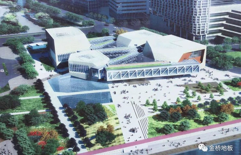 Het Jinqiao-vloerinstallatieproject voor de Tianjin Juilliard-school is met succes voltooid