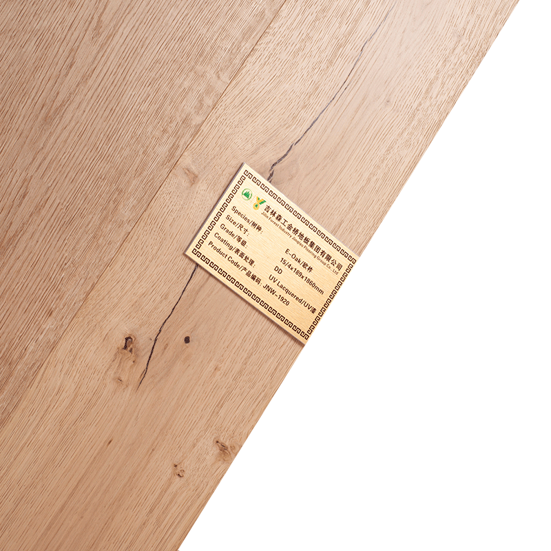 Pisos de madeira de carvalho europeu lacado UV invisível