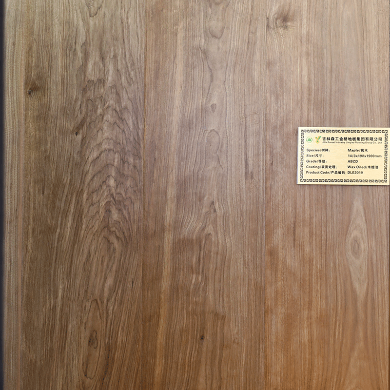 بيع المصنع الأرضيات الخشبية القيقب هندسيا أرضية خشبية صلبة